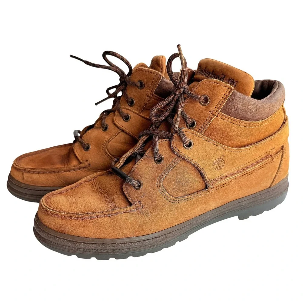 Timberland Women's Boots Brown Waterproof GoreTex‎ Leather Vintage Size 9.5M